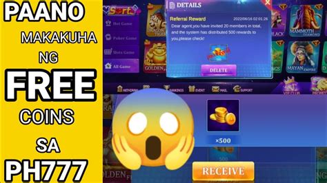 How to Get Ph777 Free Coins and Things to Remember.